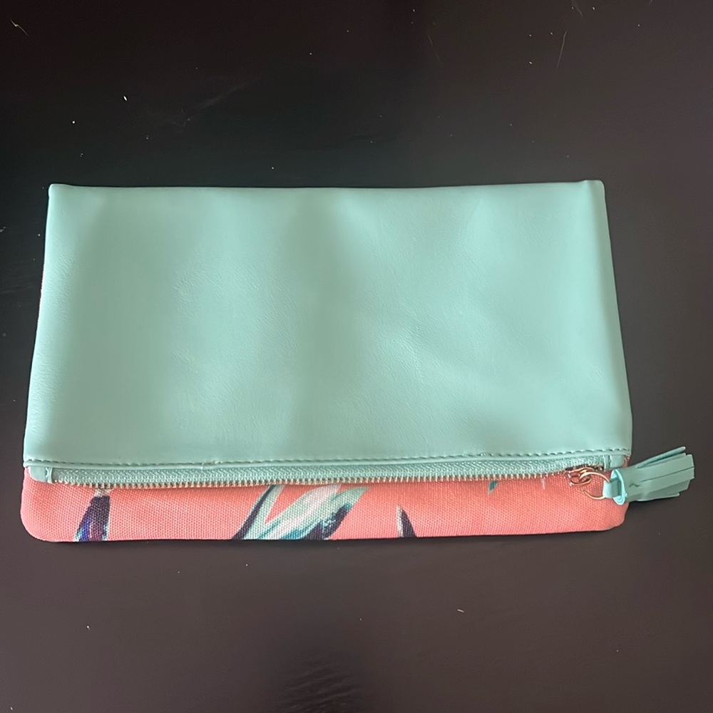 Rachel Pally tropical reversible fold clutch